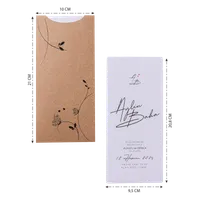 Kraft Botanical Illustration Wedding Invitation