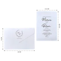 Romantic Laurel Wreath Wedding Invitation