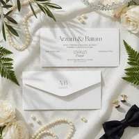 Contemporary Serif Wedding Invitation
