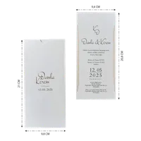 Gold Script Calligraphy Wedding Invitation