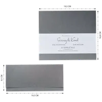 Modern Gray Box Wedding Invitation with Script
