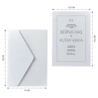 Minimalist Border Frame Wedding Invitation