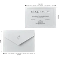 Botanical Sprig Border Frame Wedding Invitation