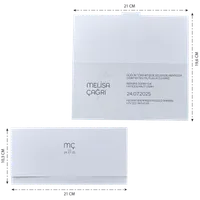 Gatefold Wedding Invitation with Embossed Botanical