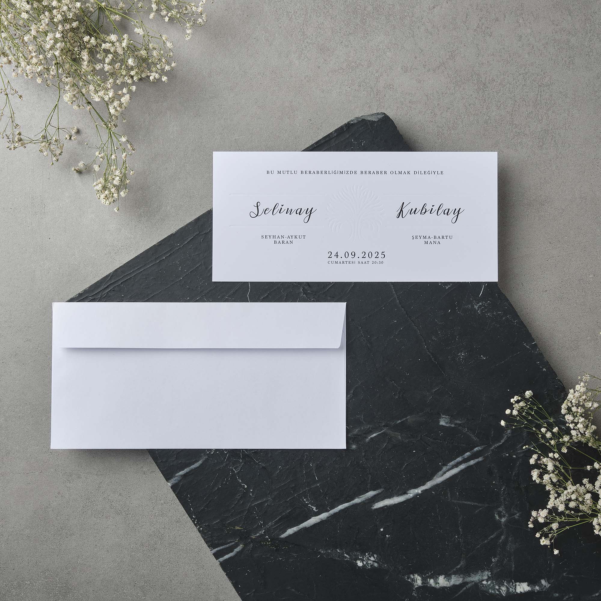 Art Deco Fan Pattern Wedding Invitation