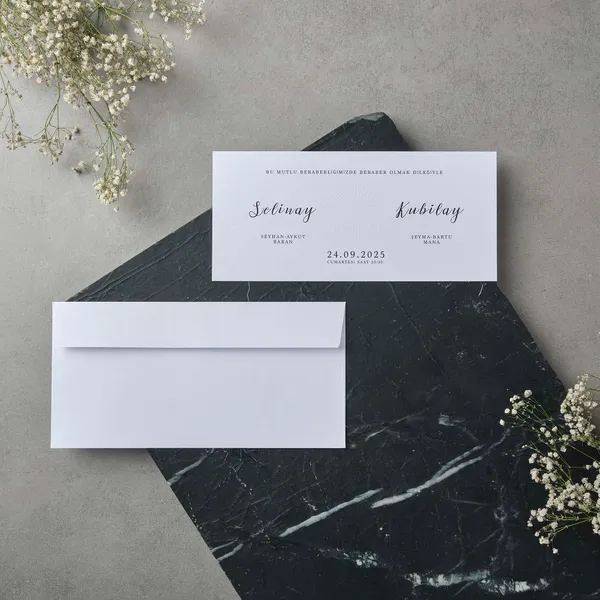 Art Deco Fan Pattern Wedding Invitation