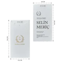 Gold Laurel Wreath Monogram Wedding Invitation