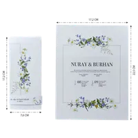 Border Frame Wedding Invitation with Wildflower Meadow
