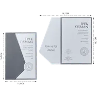 Minimalist Gray Wedding Invitation Set