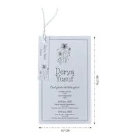 Floral Tag Wedding Invitation