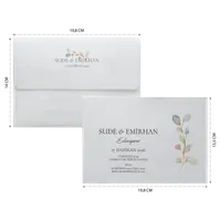 Watercolor Botanical Wedding Invitation Set