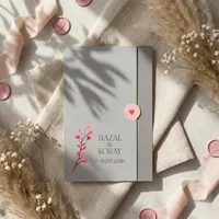 Modern Grey & White Wedding Invitation