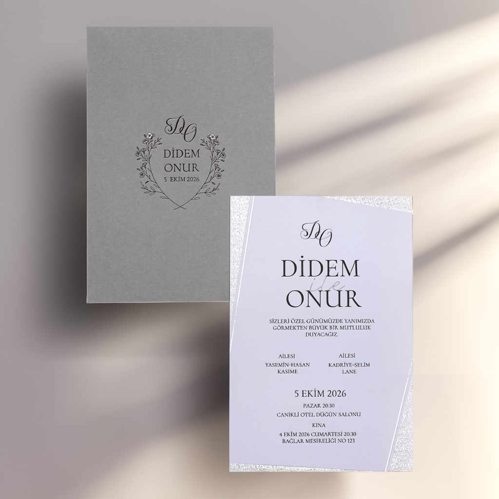 Botanical Wreath Wedding Invitation