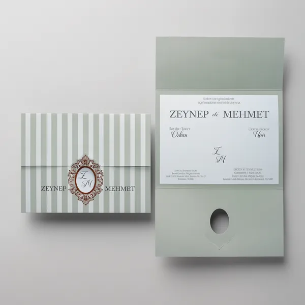 Rose Floral Wedding Invitation