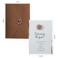 Rustic Wax Seal Wedding Invitation