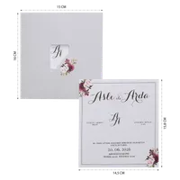 Gold Skyline Wedding Invitation