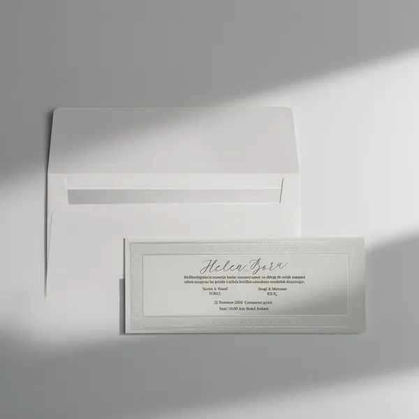 Minimal Horizontal Wedding Invitation