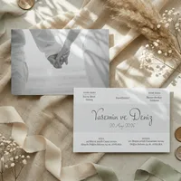 Photo Wedding Invitation Card