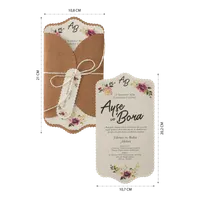 Rustic Floral Wedding Invitation
