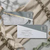Marble Style Wedding Invitation
