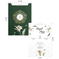 Botanical Green Wedding Invitation